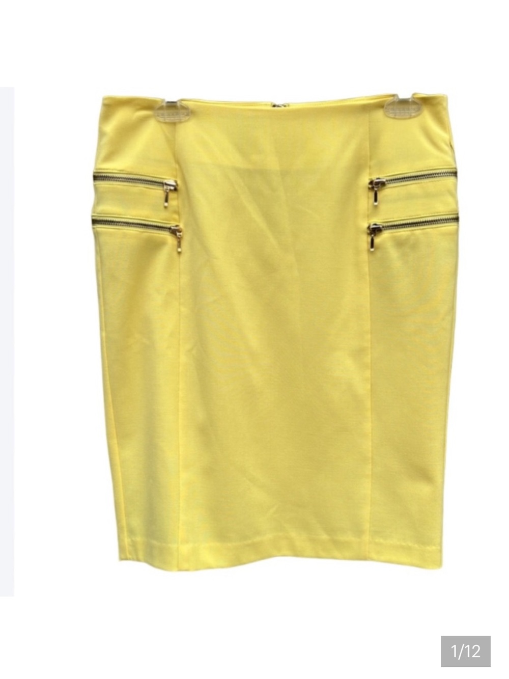 NWT INC Pencil Skirt Snapdragon Yellow, Business Casual, Office, Corpcore